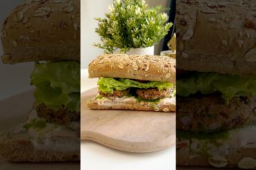 Healthy Rajmah Kebab Sandwich  banane ki recipe | Protein Rich Veg Sub #recipe #shorts