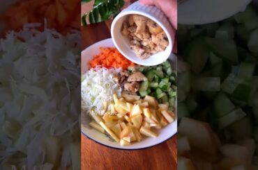 Say Goodbye to Overweight! Healthy Salad for weightloss #food #shorts #asmr