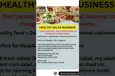 healthy salad business ideas #short#shorts#viralshorts#uoloadshorts#youtubeshorts
