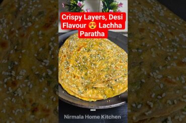 Crispy Methi Lachha Paratha Recipe | Dhaba Style Layered Paratha | Healthy #shorts #fyp