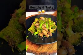 Broccoli Mushroom Stir Fry | Quick Healthy Veg Recipe | Easy Dinner Idea #shorts #ytshorts