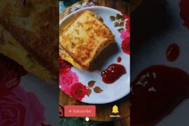 crunchy Bread omlette recipe#easyrecipe #food #shorts #