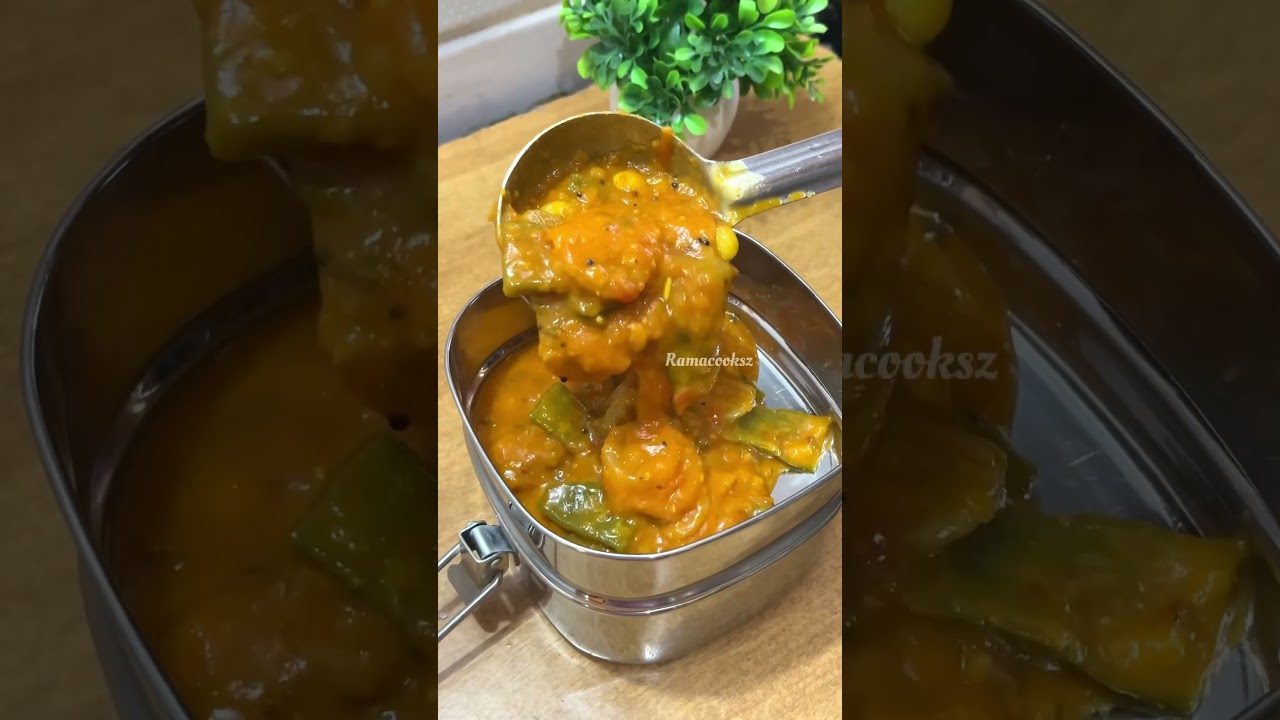 Lunch Recipe: Rice n dal kulambu | valakkai puriyal| sweets #shortsfeed #lunchbox #lunchideas Lunch Recipe: Rice n dal kulambu | valakkai puriyal| sweets #shortsfeed #lunchbox #lunchideas