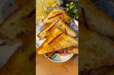 Soya chunk sandwich | #soyabean #sandwich #healthysnacks #shortsvideo