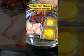 Protein Rich Steamed Chicken Sandwich  @mayagarments  #shorts #reels #healthy #trending #viral