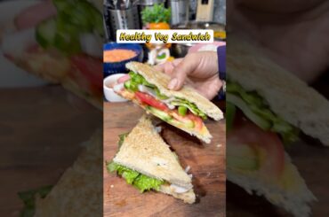 Easy Veg Sandwich Recipe | Healthy Sandwich at Home | Easy Snack #sandwich #recipe #trending #yt