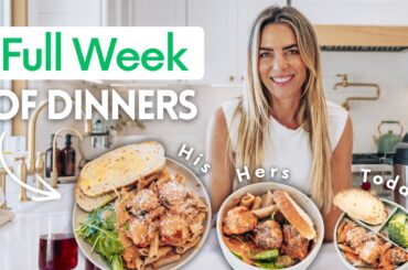 EASIEST Meal Prep for a Family (fat loss friendly dinners everyone will eat)