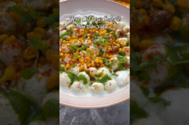 Zero oil low calorie Mini Dahi Vada #shorts #youtubeshorts #viral #healthy #dahivada #trending #food