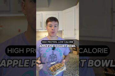 Apple Pie Yogurt Bowl High Protein Low Calorie Recipe #shorts