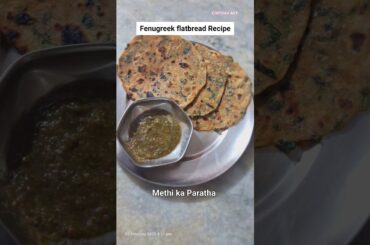 Methi ka paratha #shorts #shortsfeed #diy #food #paratha #recipe #cooking #healthy #asmr #trending