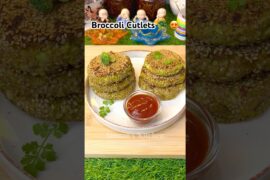 Healthy Broccoli Cutlets | Crispy Veg Snack Recipe #shorts #snacks #broccoli #viral #food #trending