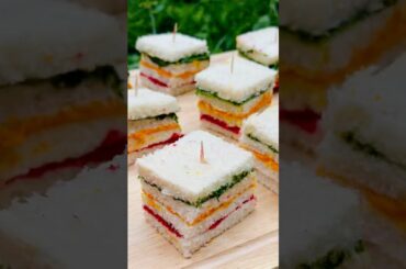 Ribbon/ Rainbow Sandwiches #food #cooking #foodie #sandwich