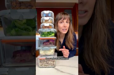 MEAL PREP BASICS of a 49 year old registered dietitian. Fiber, protein, antioxidants, beta glucans