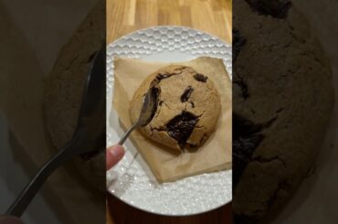 healthy single serve cookie #healthyrecipes #veganrecipes #dessert #healthydessert #foodshorts