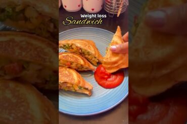 weight loss sandwich recipe  #recipe #breakast #food #cooking #shorts #pushpajkichen #youtubeshorts