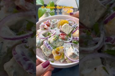 10-Minute High Protein Meal For Weight Loss | Lose Weight With This Dinner Recipe #tofu #asmrvideo