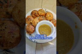 Weight Loss Dalia Appe Recipe | Healthy Breakfast & Dinner #weighlossrecipes #shorts #foodshorts
