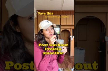 Everything I add in my Protein smoothie  #workout #youtubeshorts #shorts #shortsfeed #healthy