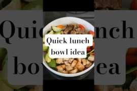 Easy healthy lunch idea #quickmeal #healthylunch #saladbowl