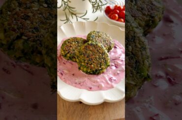 Healthy Palak Matar Kebab Recipe | High Protein Veg Meal #recipe #shorts