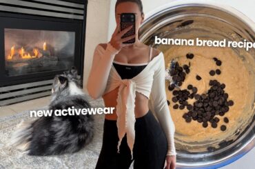 Healthy Banana Bread Recipe | Gym GRWM & New Activewear