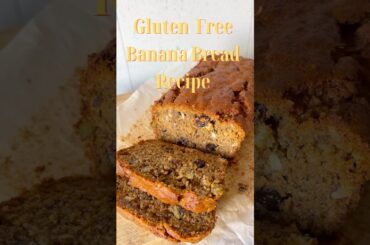 Gluten Free, Sugar Free Healthy Banana Bread Recipe #glutenfree #bananabread #bakingrecipe