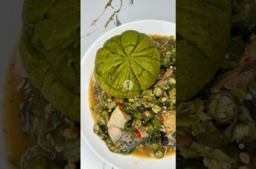 SPINACH AND OATS SWALLOW | HEALTHY LOW-CALORIE FUFU FOR WEIGHT LOSS!  #food #shorts #weightloss