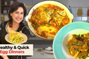 3 Healthy Egg Dinners | High Protein, Quick & Delicious | Healthy Is Not Boring #healthylifestyle