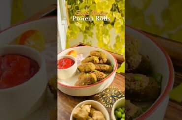High Protein Nutrela Matar Soya Rolls | Healthy Recipe for Kids, Gym  Weight Loss | 5 Minute Recipe