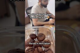 Healthy Ragi Chocolate Cookies for Kids | Easy Air Fryer Recipe#ragicookies #healthyparenting #kids