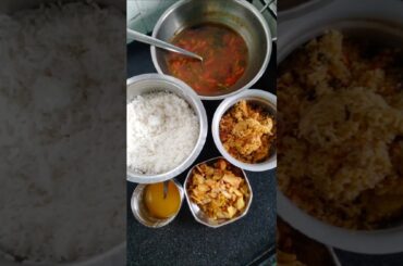 simplelunch#rasam#potatofry#ghee#lunchbox#eggrice#healthy#yummy#food#shorts#viral#trending#fyp#yt