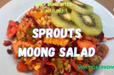 SPROUTS MOONG SALAD |healthy salad|easy recipe