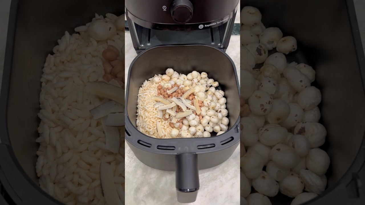 Healthy Kurr Kurr Snacks in Air Fryer #shorts #airfryer #food #cooking #kitchen Healthy Kurr Kurr Snacks in Air Fryer #shorts #airfryer #food #cooking #kitchen