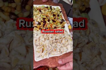 how to make Russian salad at home aj bachon ne Russian salad ke farmaish ke #youtubeshorts #food