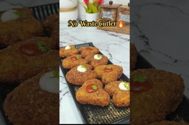 Leftover Roti Rice Aloo Cutlet | No Waste Recipe | Crispy Healthy Snacks #shorts #viral