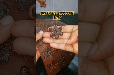 Healthy Dry fruits chocolate bites #healthy #chocolate #healthychocolate #recipe #shorts #viral