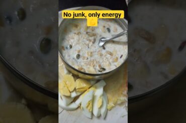 Day 2| Healthy dinner bowl | Muesli + fruits + egg | weight-loss style #shorts