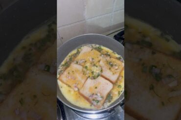 Making Bread Omelette #recipe #breadomelette #healthy #viralvideo #ytshorts #shorts