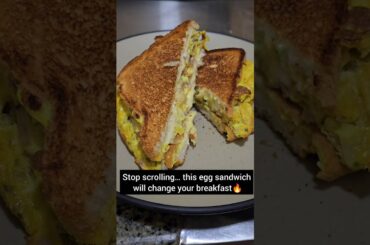 High Protine Breakfast Egg bread Sandwich#shorts#shortfeed