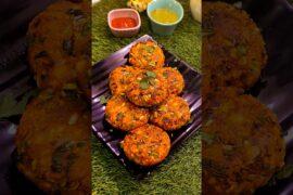Crispy Mix Veg Oats Cutlet Recipe | Quick Healthy Snacks.