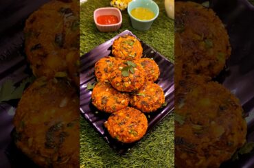 Crispy Mix Veg Oats Cutlet Recipe | Quick Healthy Snacks.