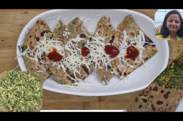 Stuff Palak Paneer Paratha without onion and garlic....healthy Dinner recipe...