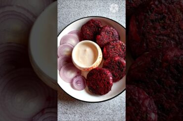 Beetroot Tikki / Healthy Snacks Recipe #youtubeshorts #recipe #healthyfood #tikki #beetroot #shorts