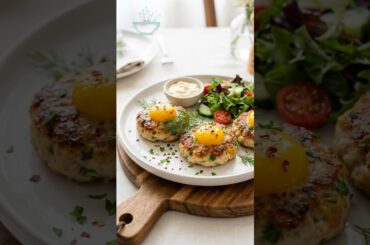 The Ultimate Breakfast: "Quick & Healthy Chicken Egg Nest Patties | 10-Minute Recipe #shorts