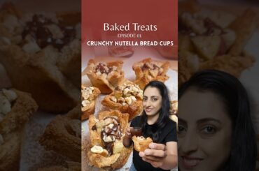 Crunchy Nutella Bread Cups | Healthy bread cups with a chocolate twist | #shorts