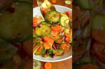 My Favorite Cucumber Carrot Salad