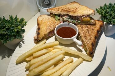 Aloo tikki sandwich | breakfast recipe | kids tiffin recipe | sandwich recipe | veg toast | veg food