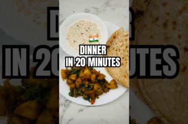 Quick Mix Veg & Roti | Healthy Indian Dinner in 20 Mins | #shorts #easyrecipe #dinner #lyricalvideo