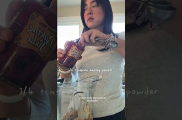 Make chickpea blondies with me! #baking #healthyrecipes #healthylifestyle #healthybaking