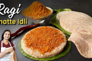 Ragi Thatte Idli Recipe | Idli Podi | Calcium & Fibre Rich Millet Breakfast | Healthy Ragi Recipes
